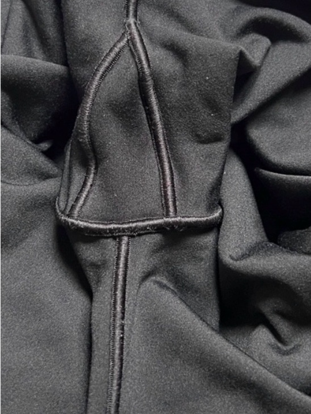 Aerie Crossover Real Me Flared Black V-Waist Leggings - Picture 5 of 6
